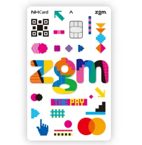 농협 ZGM THE PAY카드 대표 디자인