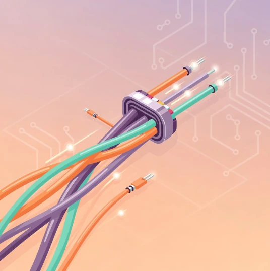 Latency를 상징하는 네트워크선(랜선) 이미지