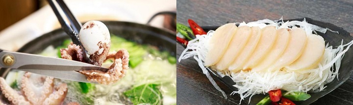 주꾸미 샤브샤브 &amp; 키조개 회