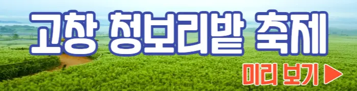 고창 청보리밭 축제 미리 보기