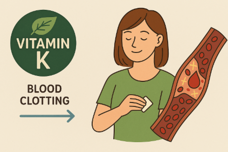 비타민K가 혈액 응고에 미치는 영향