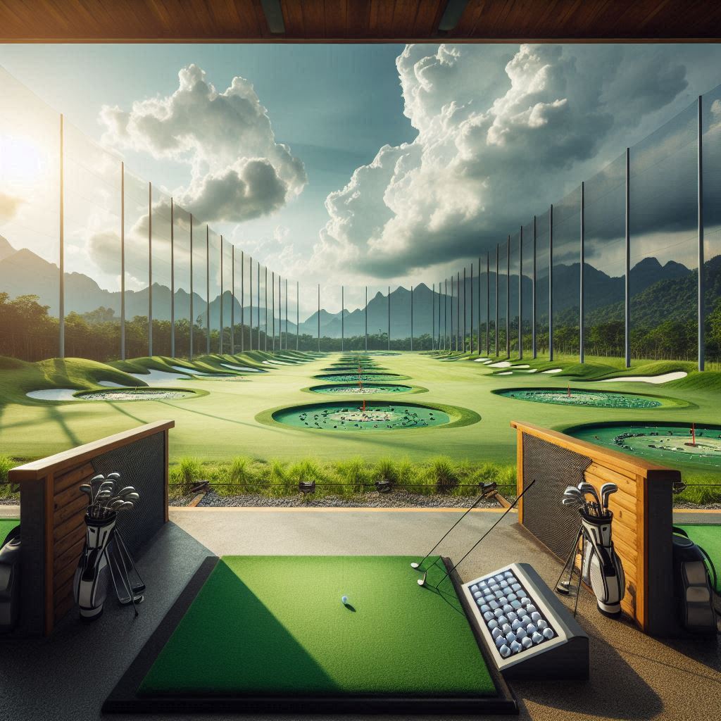실외골프연습장 배경