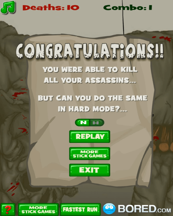 졸라맨-순발력-플래시게임-종료-화면