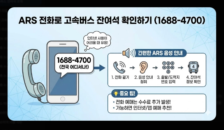 고속버스 잔여석 조회(방법, 코버스)(실시간 + 수수료)