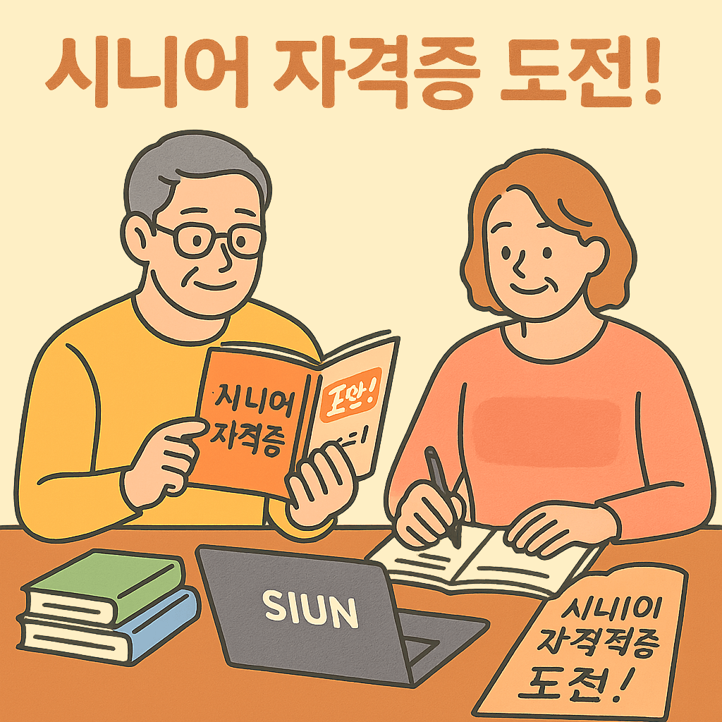 시니어 자격증 추천💡 50대 이상 재취업, 제2의 인생 시작!