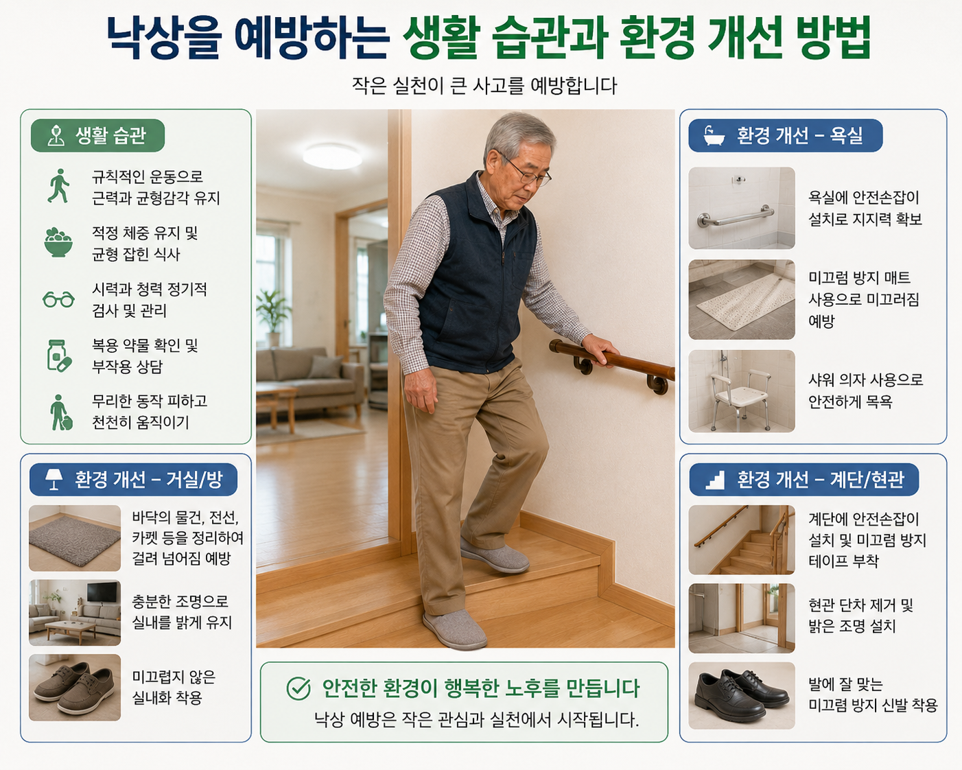 낙상을 예방하는 생활 습관과 환경 개선 방법