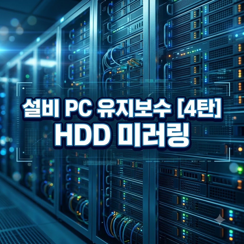 [설비 PC 유지보수] 3탄: 하드디스크 및 그래픽/랜 카드 부품 교체 실무 가이드