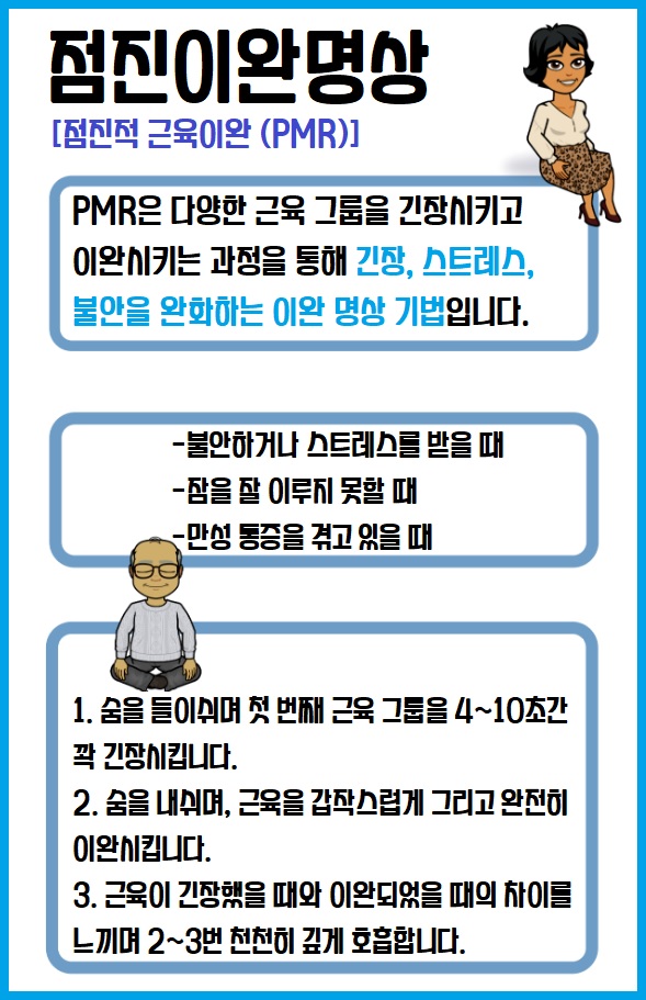 점진이완명상 점진적 근육이완 PMR