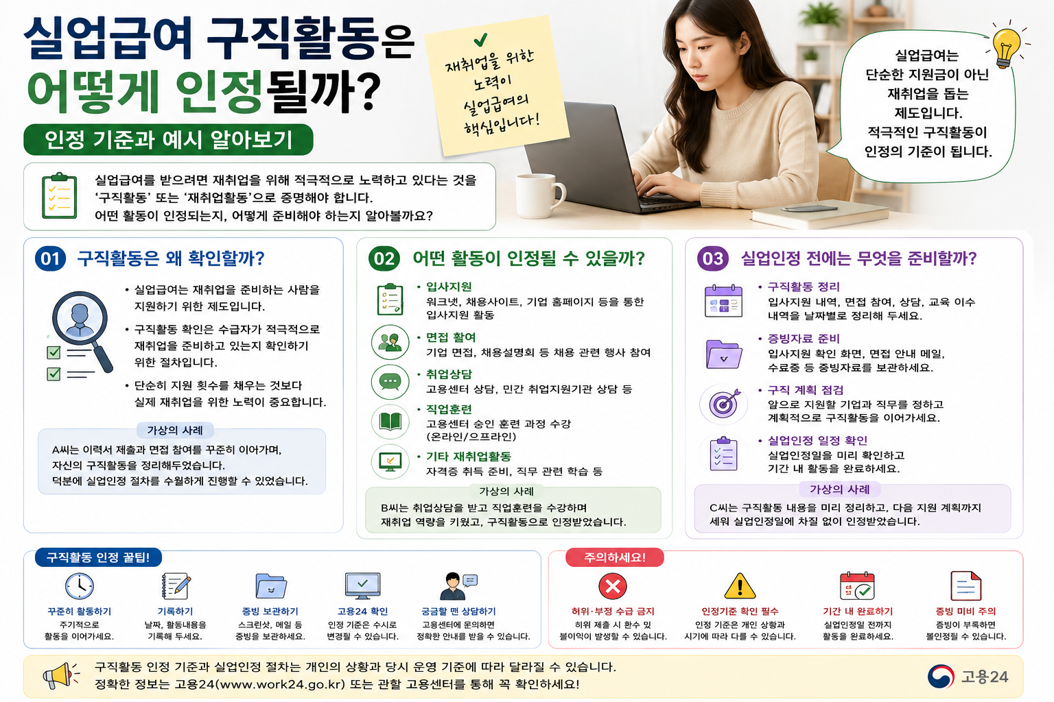 실업급여 구직활동은 어떻게 인정될까? 인정 기준과 예시 알아보기