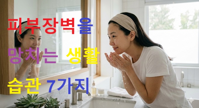 올바른 생활 습관은 건강한 피부 환경을 만드는 시작입니다