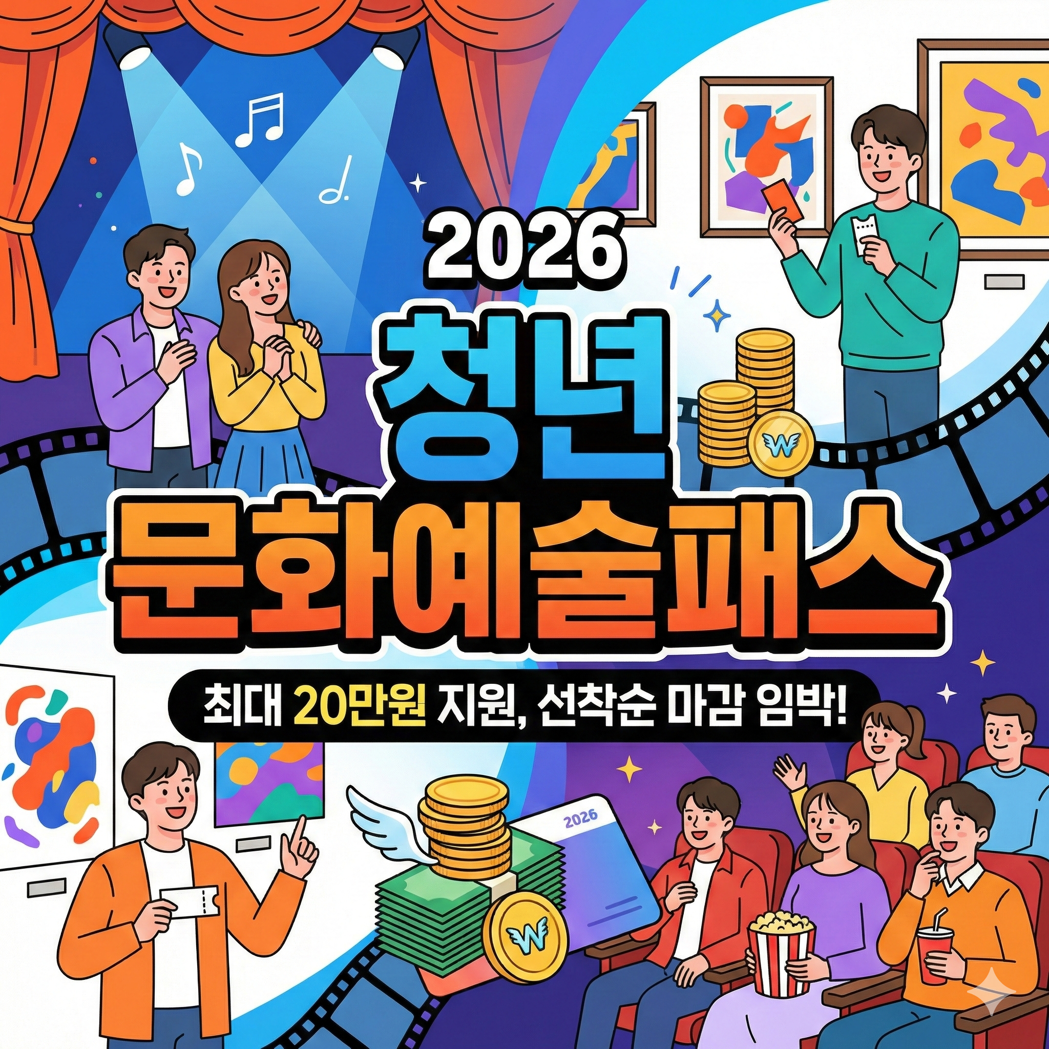 청년 문화예술패스 신청 및 혜택 총정리 (최대 20만원 지원)