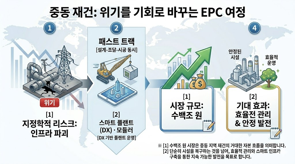 중동재건 : 위기를 기회로 인포그래픽