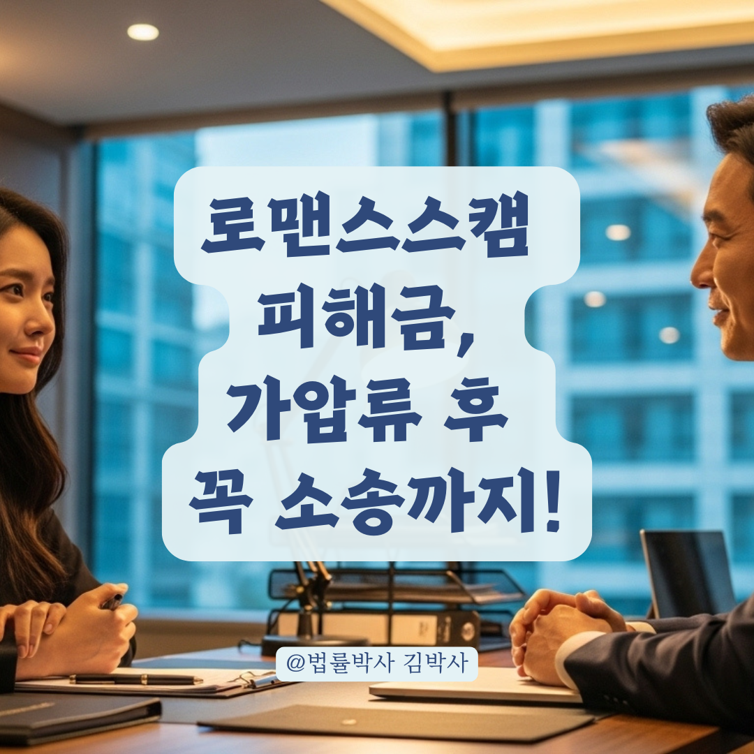 로맨스스캠 피해금 회수, 가압류 이후에도 소송까지 필요한 이유.