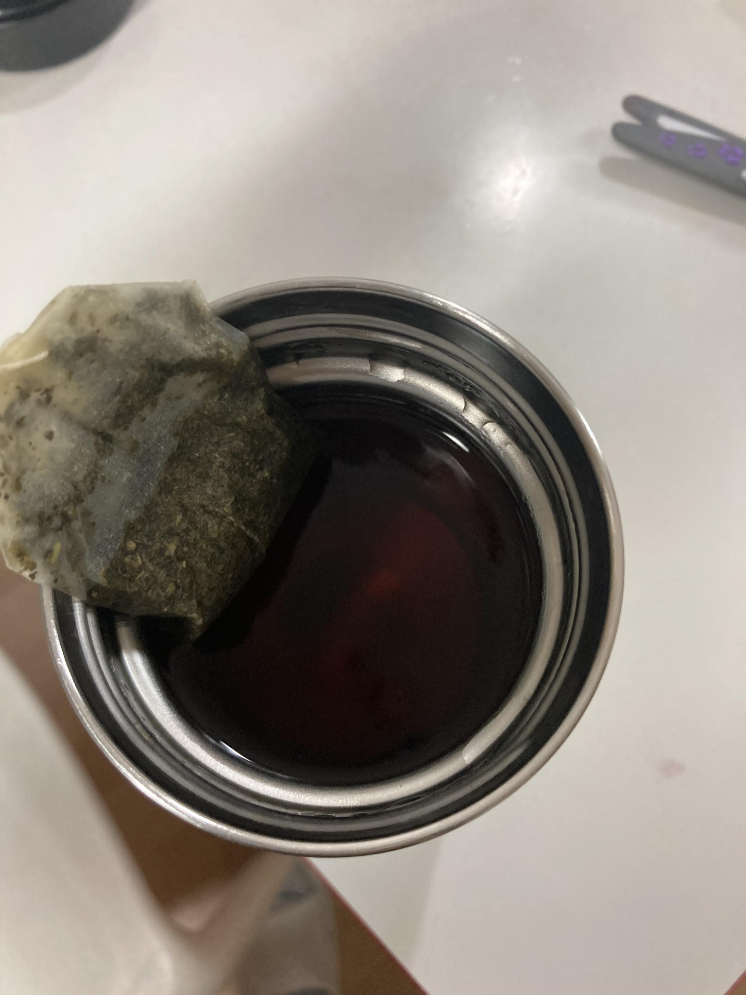 진한페퍼민트차
