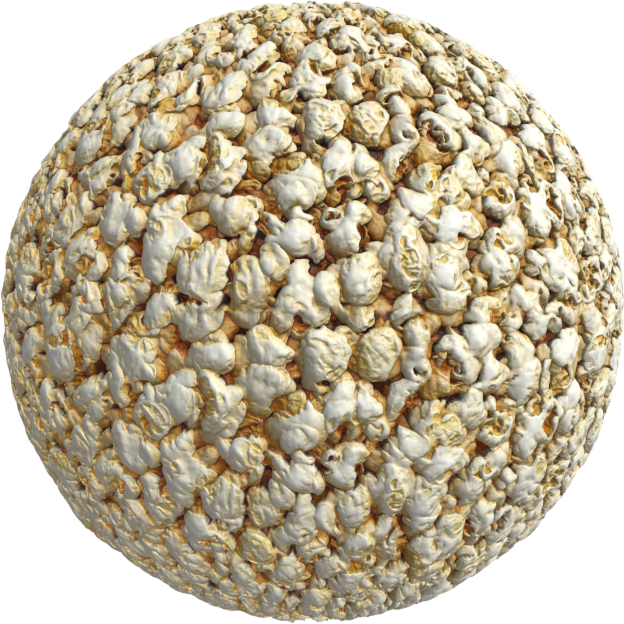 light fluffy popcorn texture pbr texture .sbsar