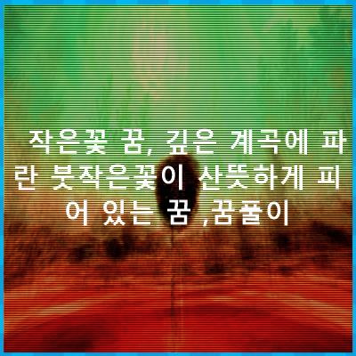작은꽃 꿈, 깊은 계곡에 파란 붓작은꽃이 산뜻하게 피어 있는 꿈 ,꿈풀이 - 관련 꿈해몽 총정리 - 작은꽃 꿈, 깊은 계곡에 파란 붓작은꽃이 산뜻하게 피어 있는 꿈 ,꿈풀이 상황별 모음 작은꽃 꿈, 깊은 계곡에 파란 붓작은꽃이 산뜻하게 피어 있는 꿈 ,꿈풀이 - 관련 꿈해몽 총정리 - 작은꽃 꿈, 깊은 계곡에 파란 붓작은꽃이 산뜻하게 피어 있는 꿈 ,꿈풀이 상황별 모음
