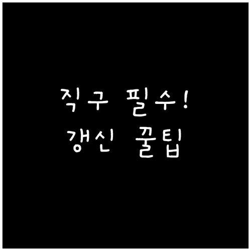 해외 직구 개인통관고유부호 발급 갱신..