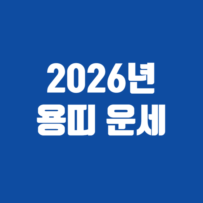 2026년 용띠 운세