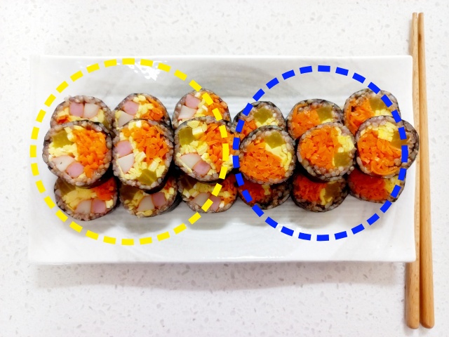당근김밥 vs 일반김밥 , 당신의 선택은?