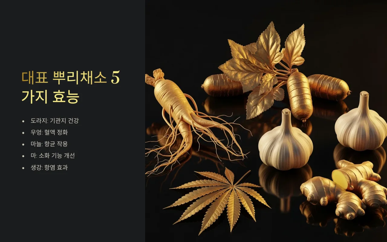 대표 뿌리채소 5가지와 효능