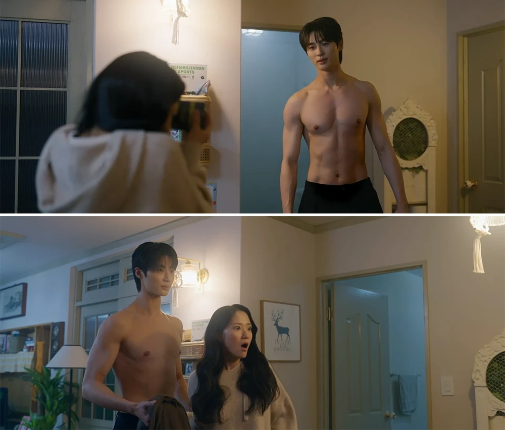 솔이네-집에서-씻고-상의-탈의-하고-나오는-선재