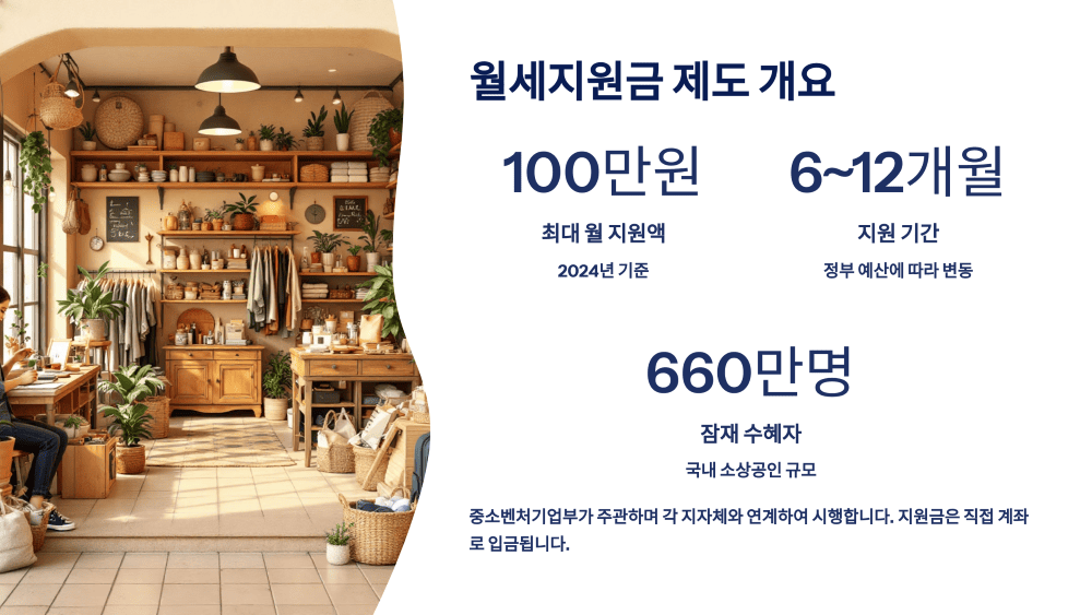 월세지원금 제도 개요