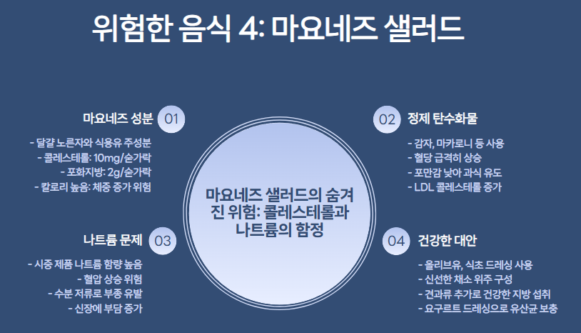 마요네즈 샐러드: 가짜 건강식