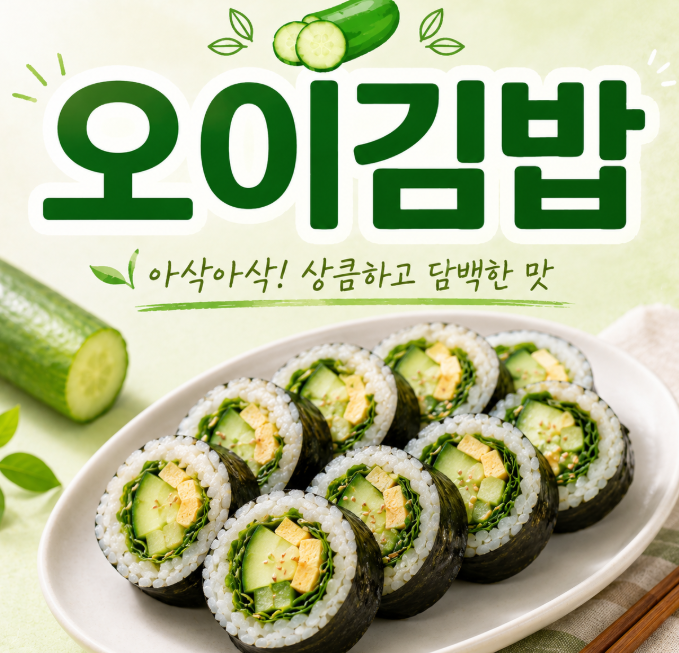 홍진경 오이김밥