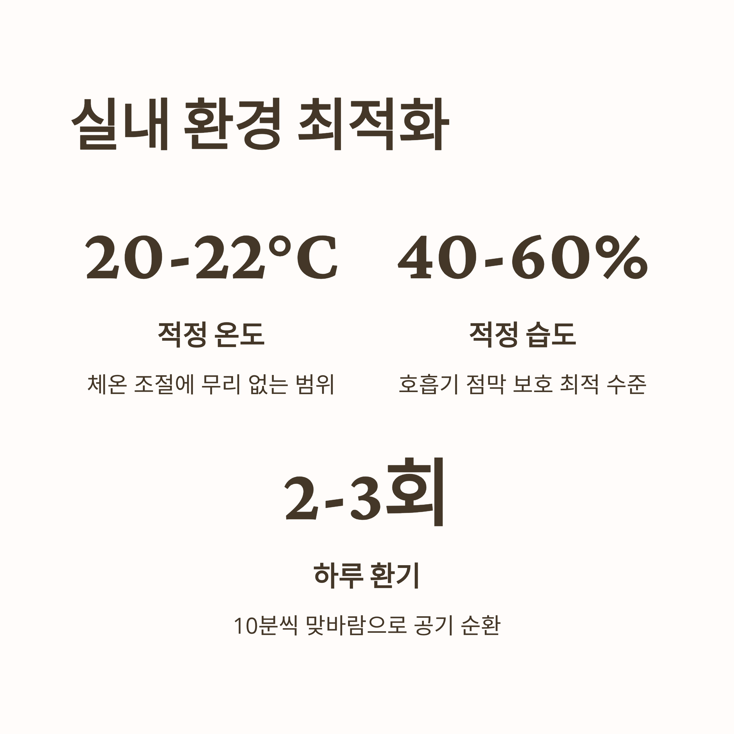 감기 예방을 위한 실내 환경 최적화