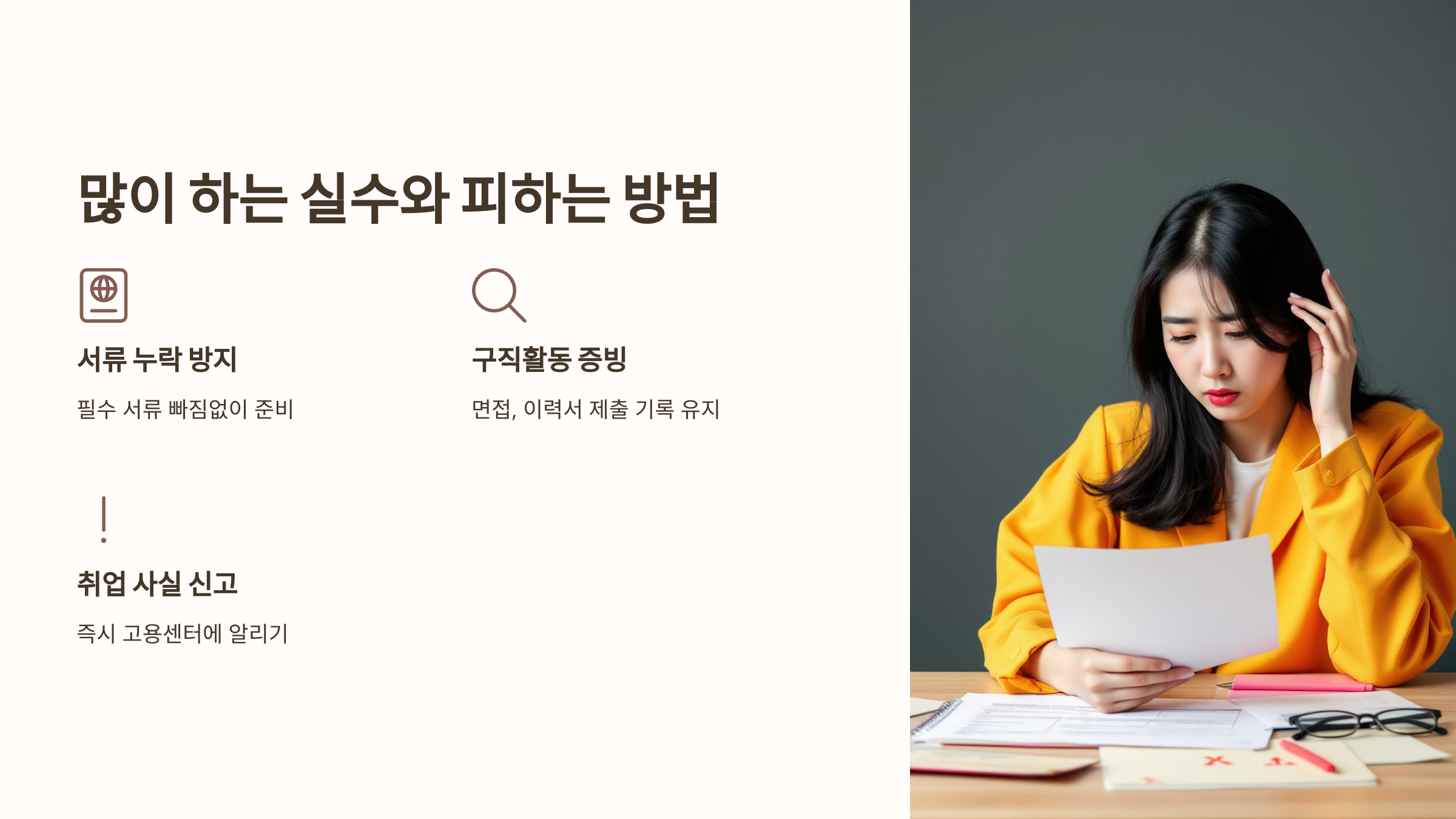 많이 하는 실수와 피하는 방법