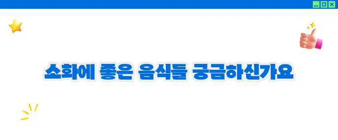 위에 좋은 음식 리스트 (+소화건강 꿀팁)