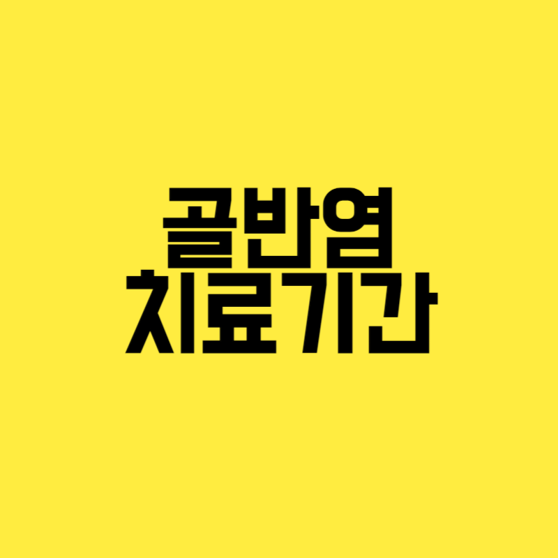 골반염 치료기간