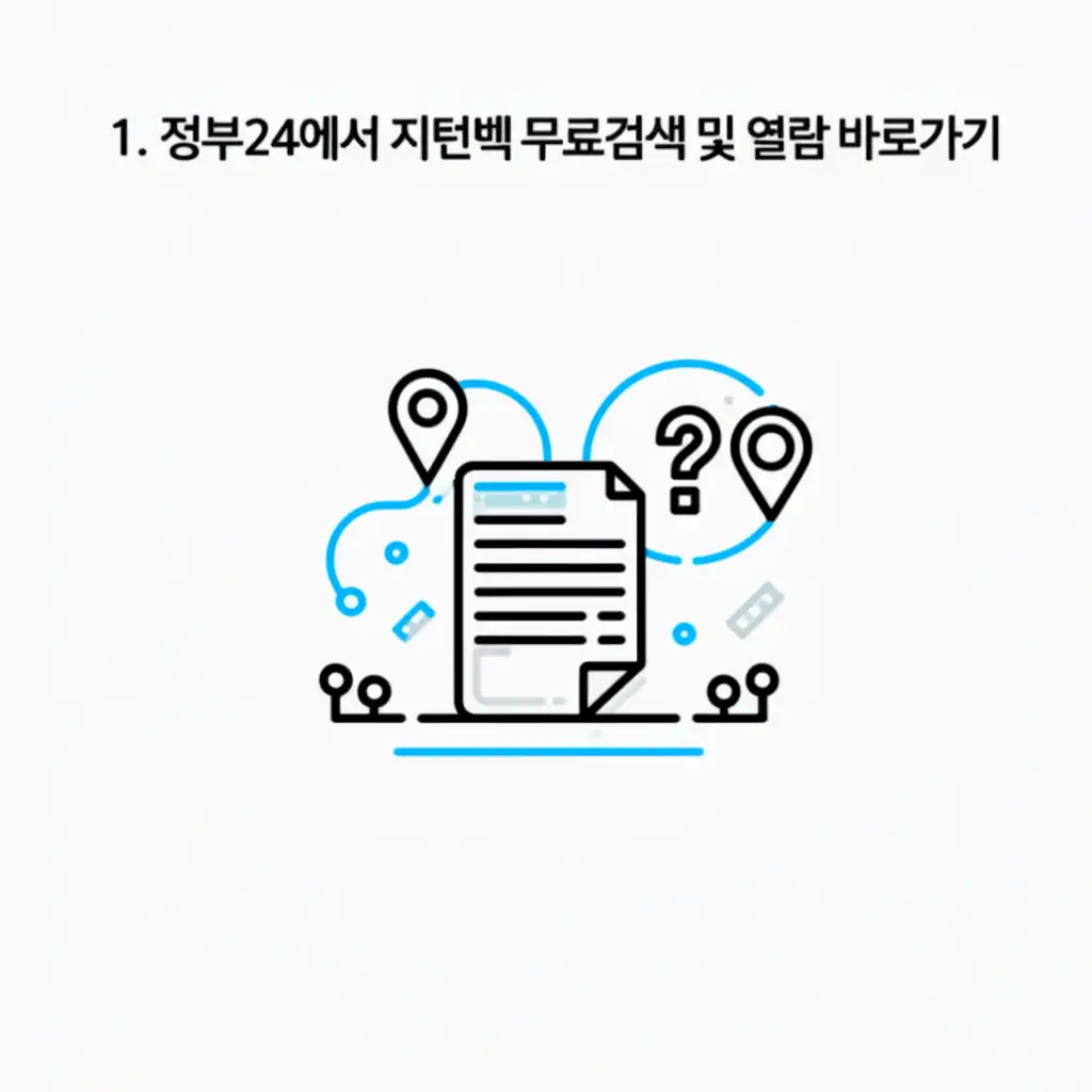 정부24 지적도 무료 열람 단계별 가이드 이미지