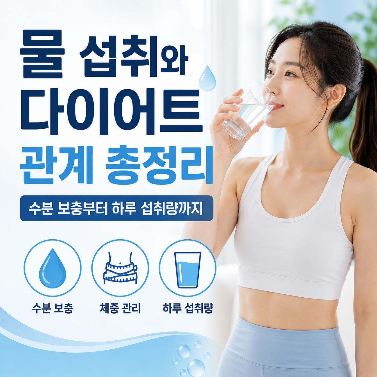 물 섭취와 다이어트 관계