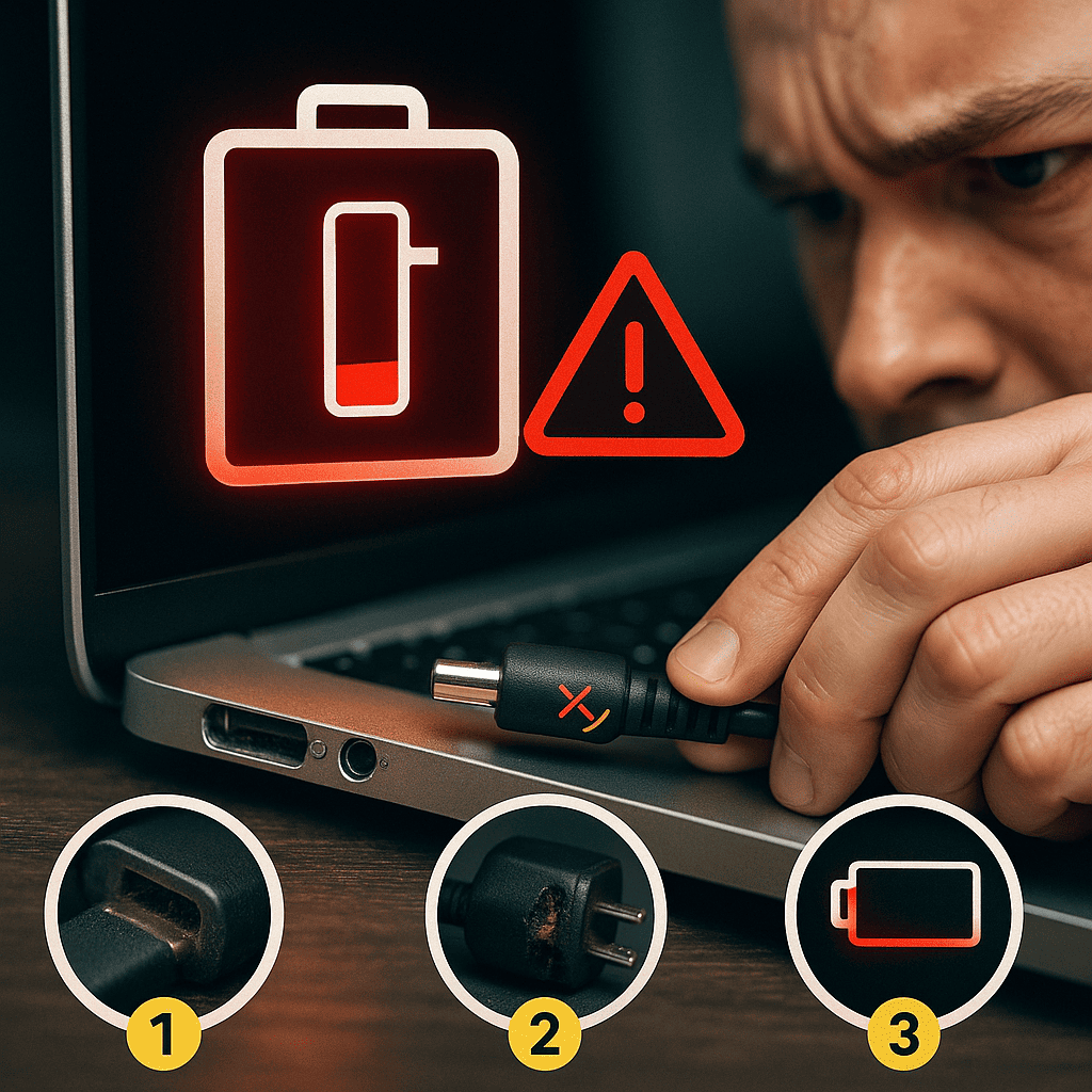 노트북 배터리 충전 안 될 때 꼭 확인해야 할 3가지 원인