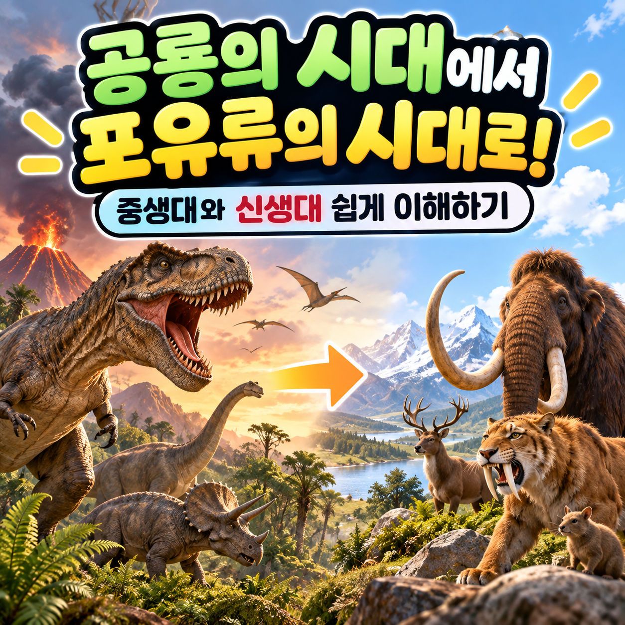 공룡의 시대에서 포유류의 시대로