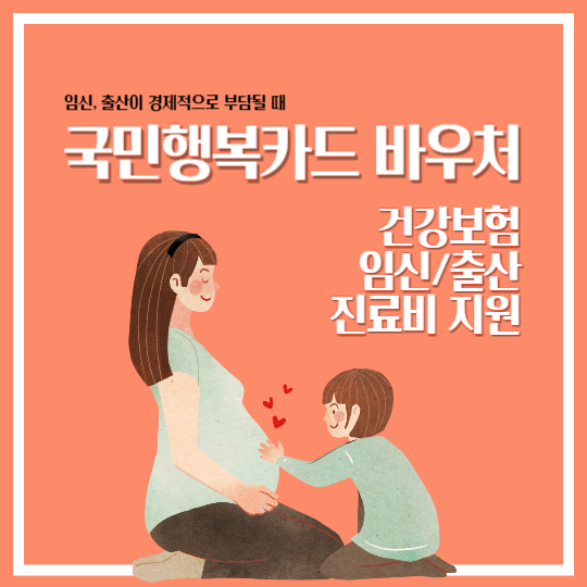국민행복카드 바우처 건강보험 임신 출산 진료비 지원