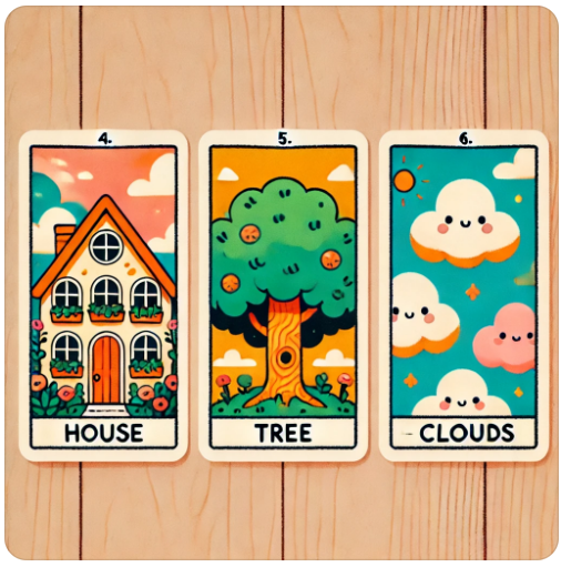 레노먼드 타로카드: 4번 집, 5번 나무, 6번 구름 카드