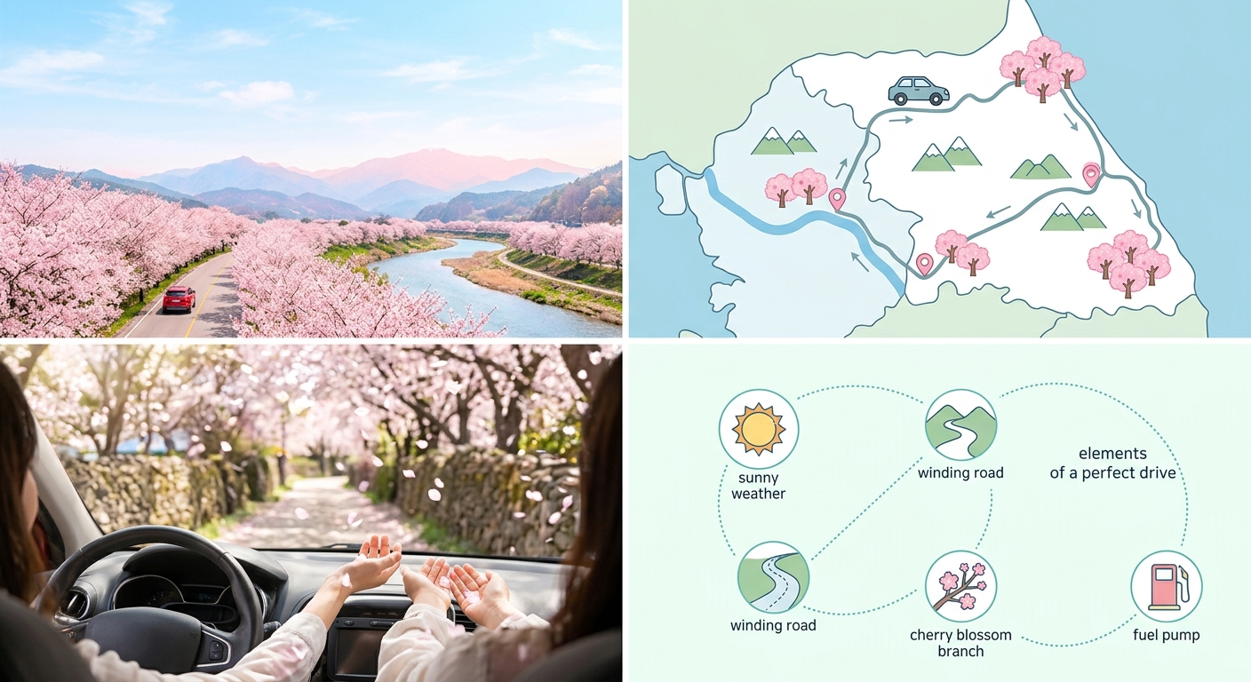 봄의 향연: 벚꽃과 함께하는 강원도 드라이브 코스