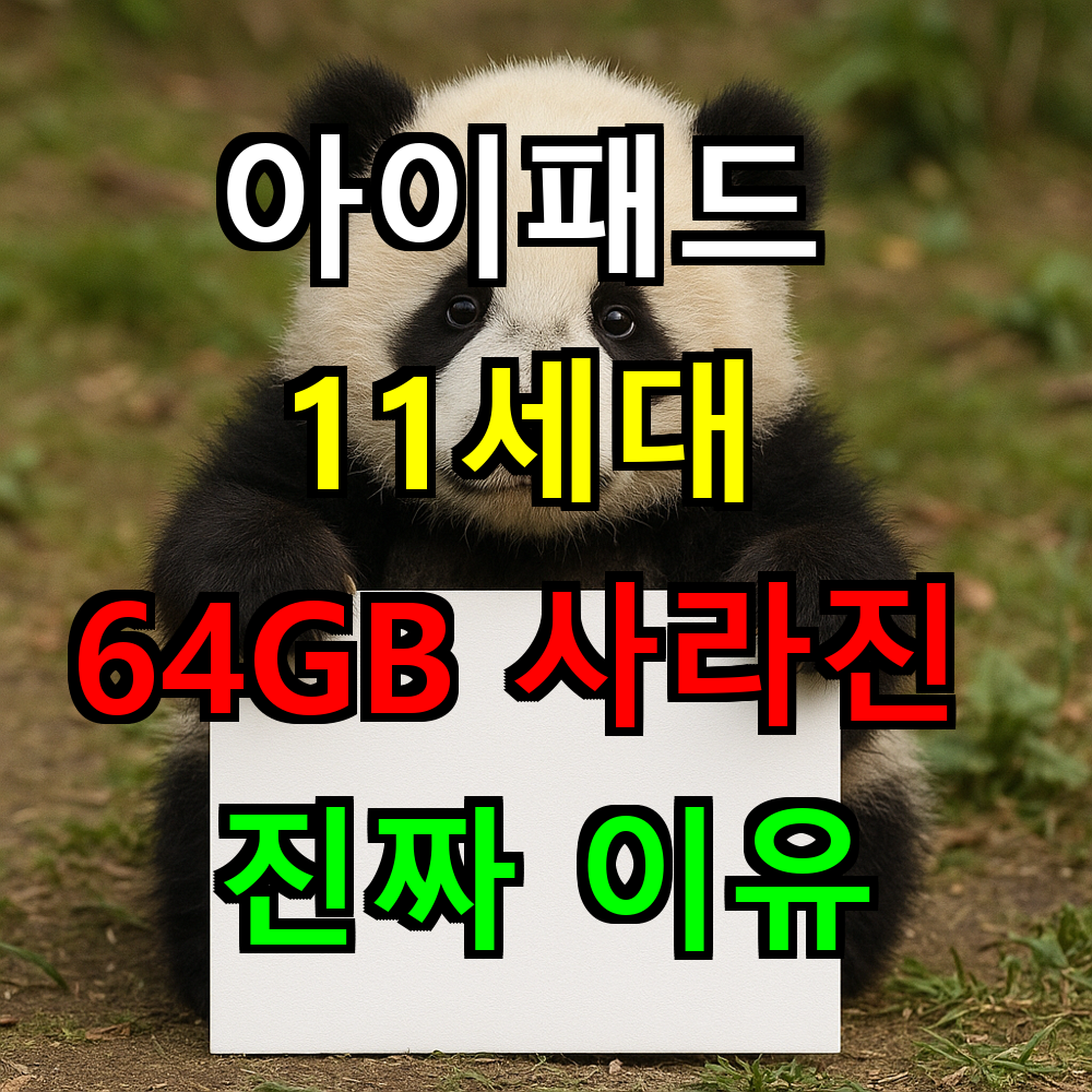 아이패드 11세대 64GB 사라진 진짜 이유