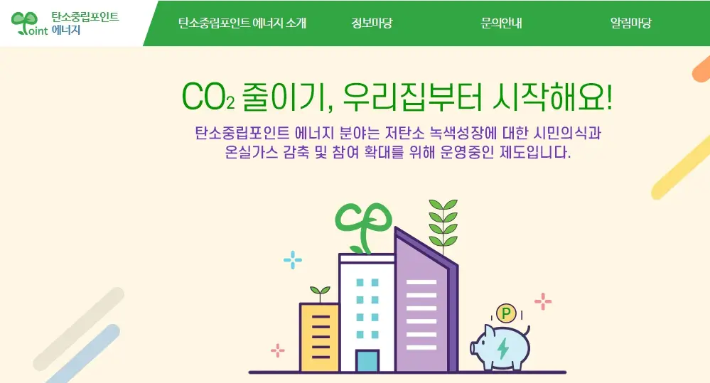 탄소중립포인트제 신청방법, 지급방식, 사용처