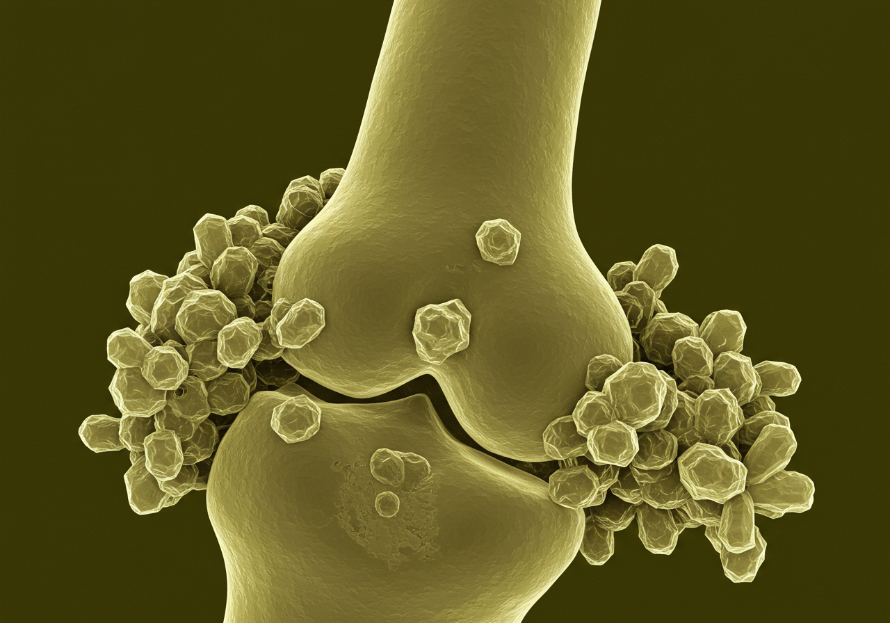 요산이 쌓인 관절