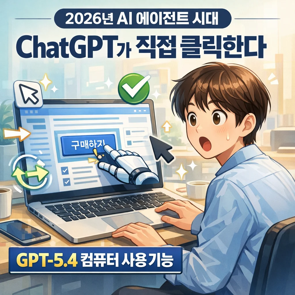 2026년 AI 에이전트 시대, 챗 GPT 5.4 무료 이미지 생성 프롬프트 공개