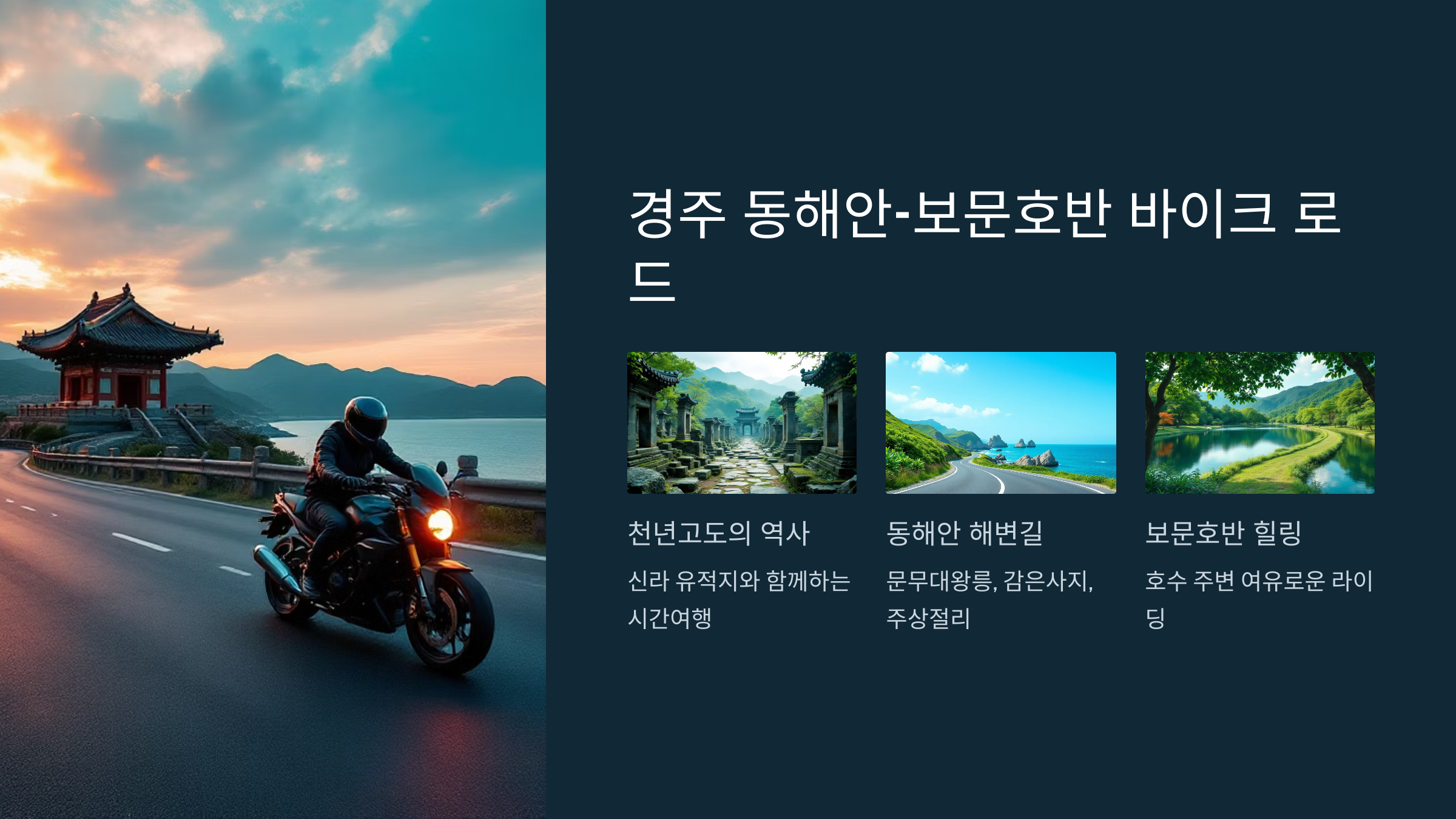 보문호반 바이크 로드