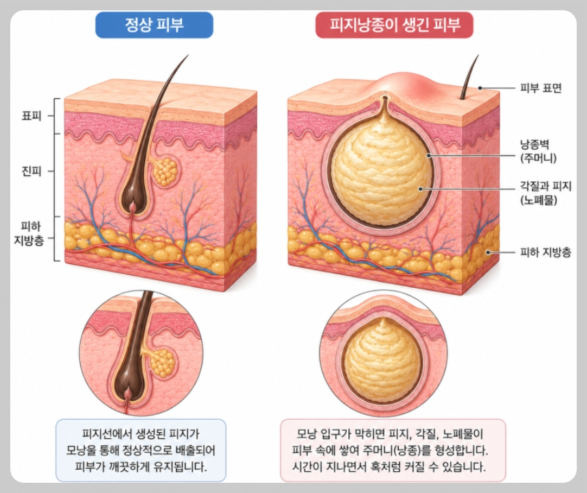 피지낭종 질병코드 실비보험