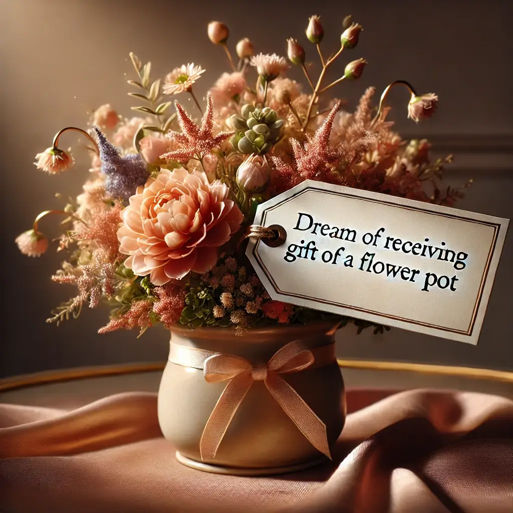 화분 선물 받는 꿈 해몽