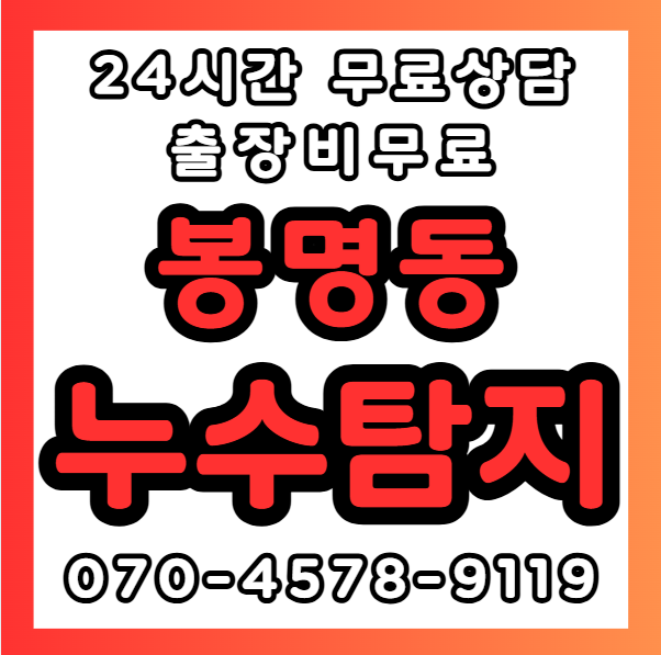 봉명동누수1
