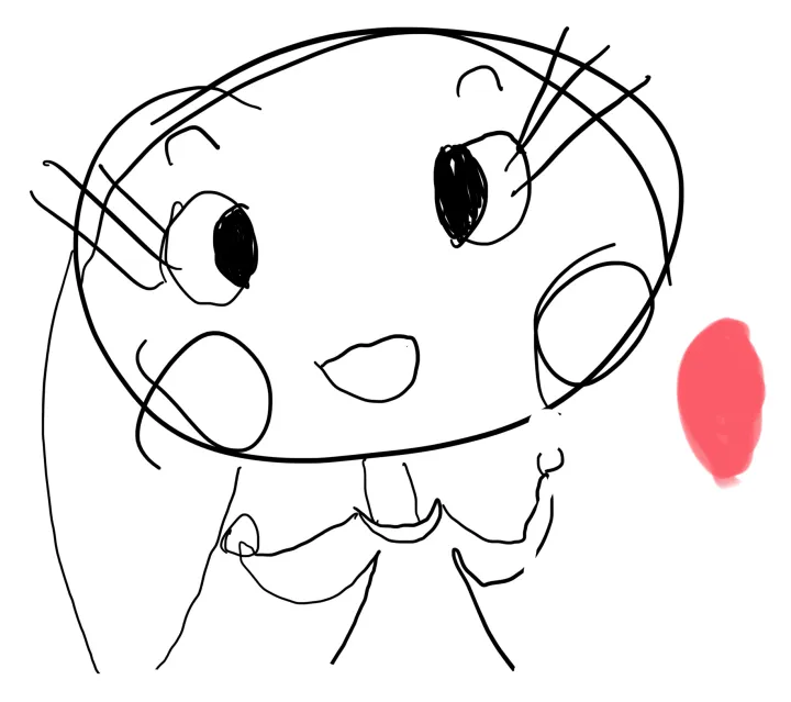 초등학생이 그린 그림입니다.