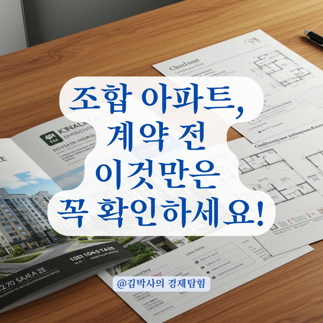 지역주택조합 아파트 매수, 안전하게 진행하는 법 총정리.