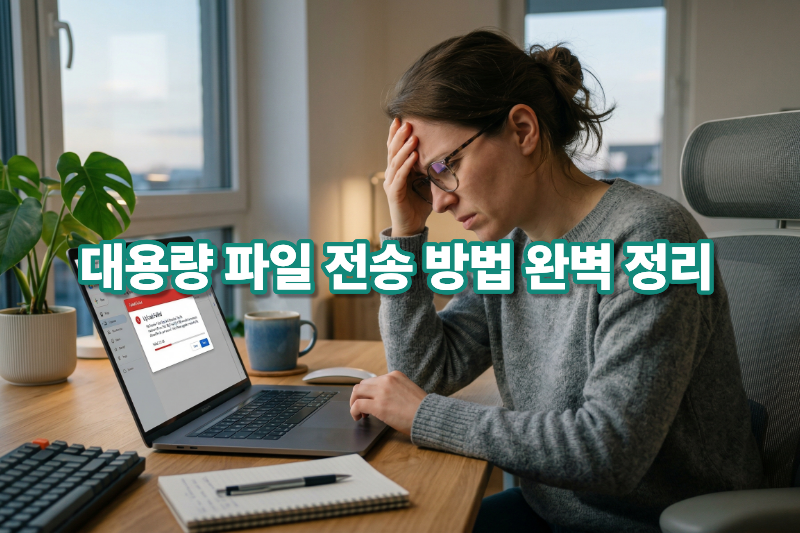 대용량 파일 전송 방법 대표 이미지